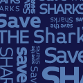 paper sharks origami paper patterns - save the sharks design blue download