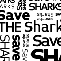 paper sharks origami paper patterns - save the sharks design black and white download