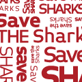 paper sharks origami paper patterns - save the sharks design red and white download
