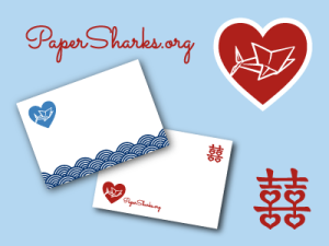 paper sharks wedding stationery and cards - free download